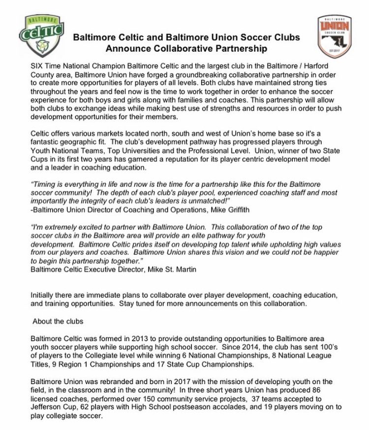 Baltimore Celtic Girls Academy