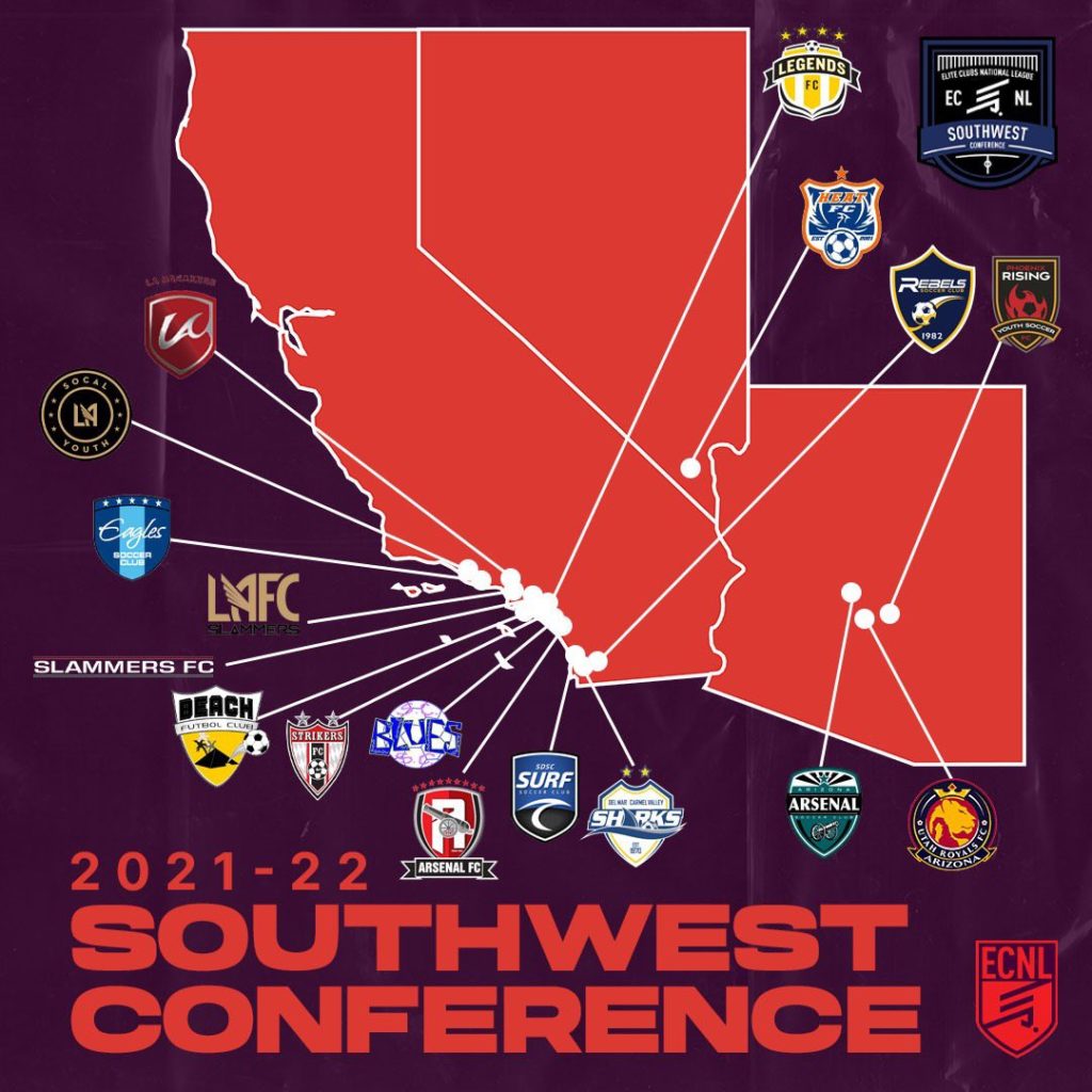ECNL Girls conference alignment revealed for 202122 season SoccerWire