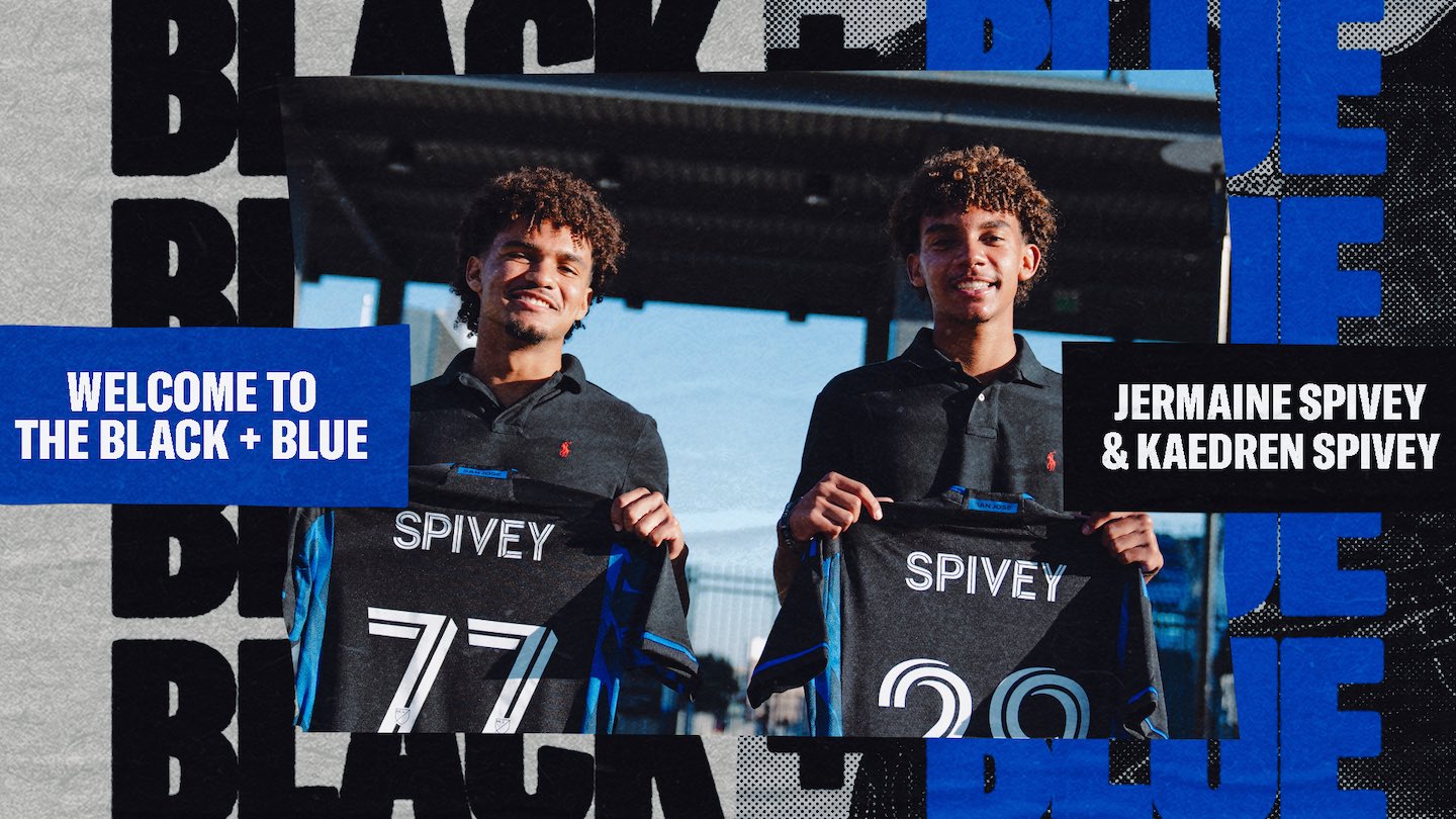 San Jose Earthquakes sign Spivey Brothers from academy program to professional contracts